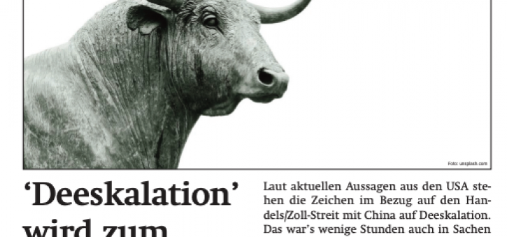 Beitragsbild zu News aus dem Börse Express PDF vom 23.04.2025: Deeskalation wird zum Bullen-Wort