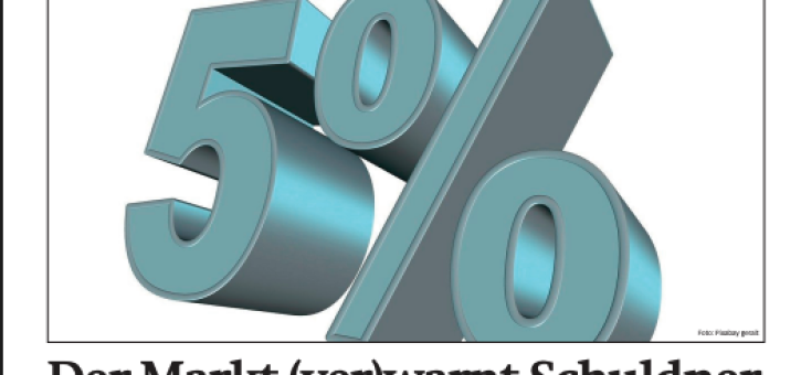 Beitragsbild zu News aus dem Börse Express PDF vom 22.05.2025: Der Markt (ver)warnt Schuldner